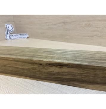 Корина Чёрная заготовка для переклеенного грифа бас-гитары Смешанный АА 52х61х970 мм (червоточины)-6