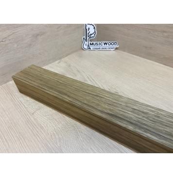 Корина Чёрная заготовка для переклеенного грифа бас-гитары Смешанный АА 52х61х970 мм (червоточины)-7