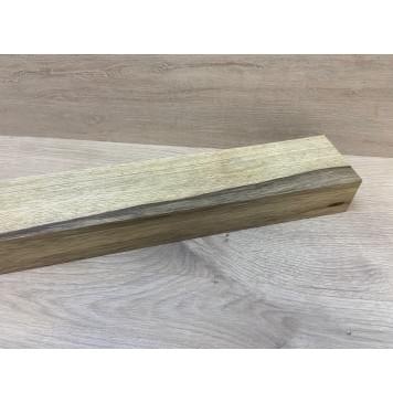 Корина Чёрная заготовка для переклеенного сквозного грифа гитары Радиал ААА 45.5х76х1110 мм (червоточины) АКЦИЯ-1