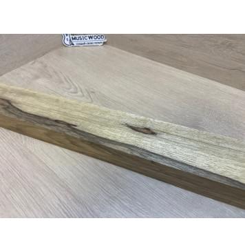 Корина Чёрная заготовка для переклеенного сквозного грифа гитары Радиал ААА 45.5х76х1110 мм (червоточины) АКЦИЯ-3