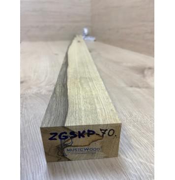 Корина Чёрная заготовка для переклеенного сквозного грифа гитары Радиал ААА 45.5х76х1110 мм (червоточины) АКЦИЯ-2