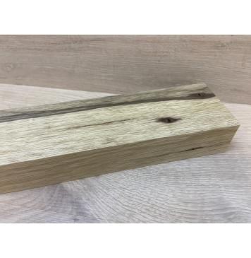 Корина Чёрная заготовка для переклеенного сквозного грифа гитары Радиал ААА 45.5х76х1110 мм (червоточины) АКЦИЯ-8