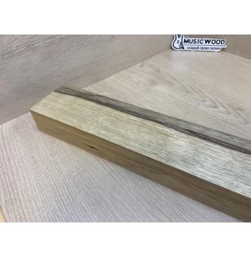 Корина Чёрная заготовка для переклеенного сквозного грифа гитары Радиал ААА 45.5х76х1110 мм (червоточины) АКЦИЯ-11