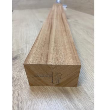 Махагон Кая заготовка для переклеенного грифа бас-гитары Радиал АА 50х(40-40)х925 мм - из 2х частей-7