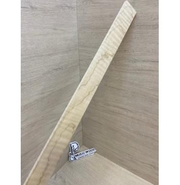 Клен Белый Явор, Волнистый заготовка для переклеенного грифа электрогитары Радиал ААА Волна ААА 8х42х730 мм-0