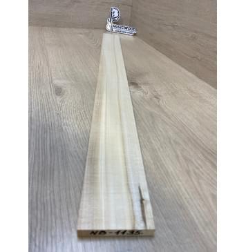 Клён Американский заготовка накладки для бас-гитары Радиал АА 11х71-61х760 мм-3