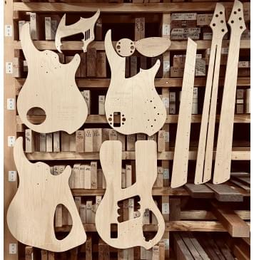 Dingwall NG 5 string, 24 лада, 34-37", Hipshot Solo Single String Bass Bridge, полный комплект для фрезеровки гитары, фанера 8мм-0