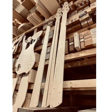 Dingwall NG 5 string, 24 лада, 34-37", Hipshot Solo Single String Bass Bridge, полный комплект для фрезеровки гитары, фанера 8мм-7