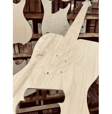 Dingwall NG 5 string, 24 лада, 34-37", Hipshot Solo Single String Bass Bridge, полный комплект для фрезеровки гитары, фанера 8мм-9