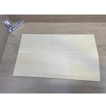 Клён Белый Явор, Волнистый заготовка на топ для Тревел гитары Тангент ААА Волна А 11х150х510-505 мм - 2 шт (книжкой)-3