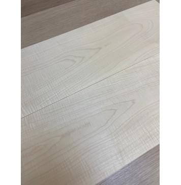 Клён Белый Явор, Волнистый заготовка на топ для Тревел гитары Тангент ААА Волна А 11х150х510-505 мм - 2 шт (книжкой)-9