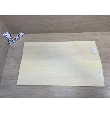 Клён Белый Явор, Волнистый заготовка на топ для Тревел гитары Тангент ААА Волна А 11х150х510-505 мм - 2 шт (книжкой)-10