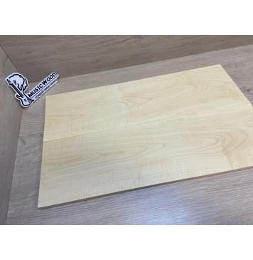 Клён Белый Явор, Волнистый заготовка на топ для Тревел гитары Тангент ААА Волна А 11х150х510-505 мм - 2 шт (книжкой)-15