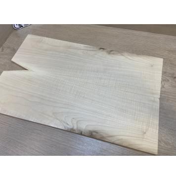 Клён Белый Явор, Волнистый заготовка на топ для Тревел гитары Смешанный АА Волна АА 12х150-140х480 мм - 2 шт (книжкой)-3