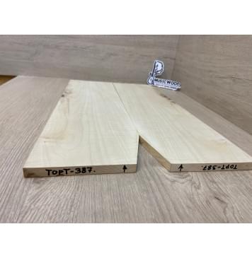 Клён Белый Явор, Волнистый заготовка на топ для Тревел гитары Смешанный АА Волна АА 12х150-140х480 мм - 2 шт (книжкой)-9