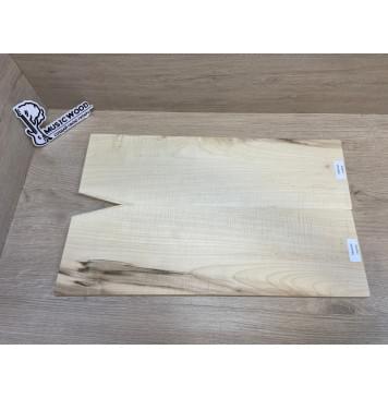 Клён Белый Явор, Волнистый заготовка на топ для Тревел гитары Смешанный АА Волна АА 12х150-140х480 мм - 2 шт (книжкой)-15