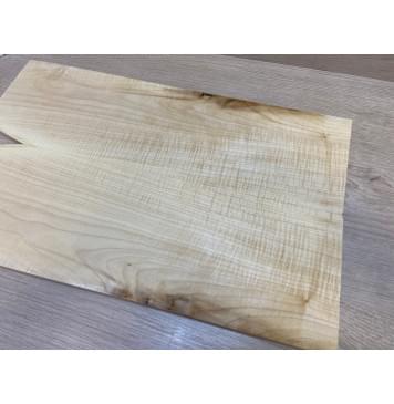 Клён Белый Явор, Волнистый заготовка на топ для Тревел гитары Смешанный АА Волна АА 12х150-140х480 мм - 2 шт (книжкой)-17