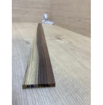 Палисандр Бразильский Сантос Заболонь заготовка накладки для бас-гитары Радиал А 8х61-43х750 мм-1