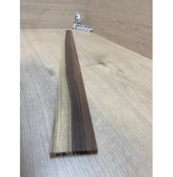 Палисандр Бразильский Сантос Заболонь заготовка накладки для бас-гитары Радиал А 8х61-43х750 мм-2