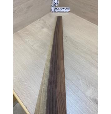 Палисандр Бразильский Сантос Заболонь заготовка накладки для бас-гитары Радиал А 8х61-43х750 мм-10