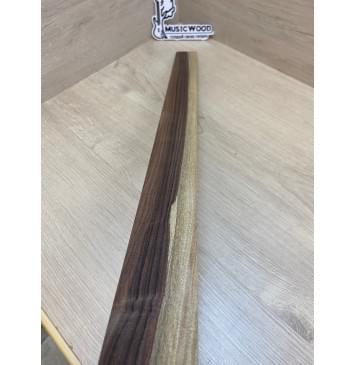 Палисандр Бразильский Сантос Заболонь заготовка накладки для бас-гитары Радиал А 8х61-43х750 мм-12