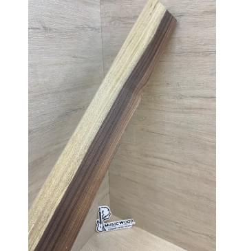 Палисандр Бразильский Сантос Заболонь заготовка накладки для бас-гитары Радиал А 8х75-63х750 мм-10