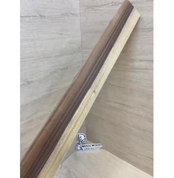 Палисандр Бразильский Сантос Заболонь заготовка накладки для бас-гитары Радиал А 8х75-63х750 мм-0