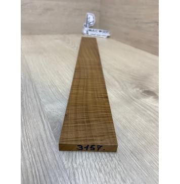 Клён Волнистый Печёный 180 гр заготовка накладки для электрогитары Смешанный А Волна ААА 10х58х535 мм-2