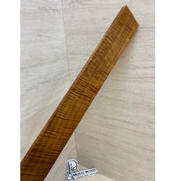 Клён Волнистый Печёный 180 гр заготовка накладки для электрогитары Смешанный А Волна ААА 10х58х535 мм-9