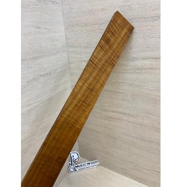 Клён Волнистый Печёный 180 гр заготовка накладки для электрогитары Смешанный А Волна ААА 10х58х535 мм-16