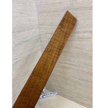 Клён Волнистый Печёный 180 гр заготовка накладки для электрогитары Смешанный А Волна ААА 10х58х535 мм-12