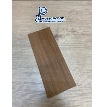 Сапели (шлифованный) заготовка накладки на головку грифа Радиал ААА 2х96х245 мм-0