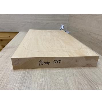 Клён Белый Печёный 120 гр заготовка корпуса Тангент АА 52х356х560 мм,Массив, 629 кг/м3-1