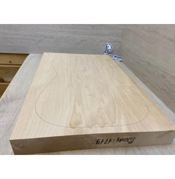 Клён Белый Печёный 120 гр заготовка корпуса Тангент АА 50х380-375х560-550 мм,Массив, 632 кг/м3-2