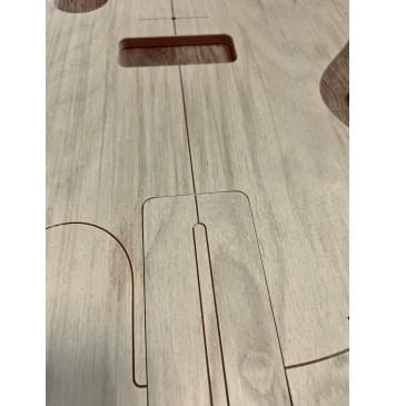 Gibson Les Paul Junior 1957, Bridge ABM3021, 24,75", 22 Frets, комплект для фрезеровки гитары, фанера 8мм-7