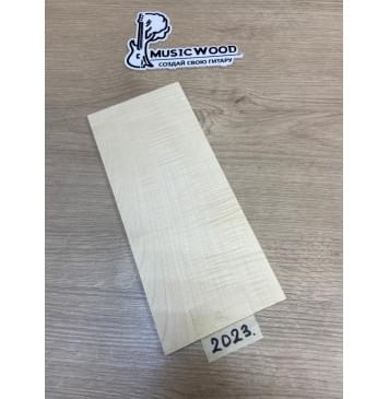 Клён Белый Явор, Волнистый заготовка накладки на головку грифа Радиал АА Волна АА 5х105х240 мм-0