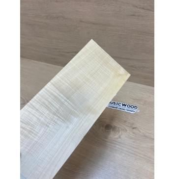 Клён Белый Явор, Волнистый заготовка накладки на головку грифа Радиал АА Волна АА 5х105х240 мм-2