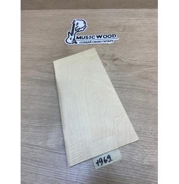 Клён Белый заготовка накладки на головку грифа Тангент ААА 4х120-97х220 мм-0