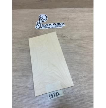 Клён Белый заготовка накладки на головку грифа Тангент ААА 4х120х220 мм-0