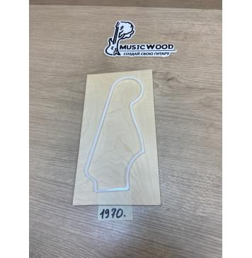 Клён Белый заготовка накладки на головку грифа Тангент ААА 4х120х220 мм-2