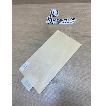 Клён Белый заготовка накладки на головку грифа Тангент ААА 5х120х220 мм-1