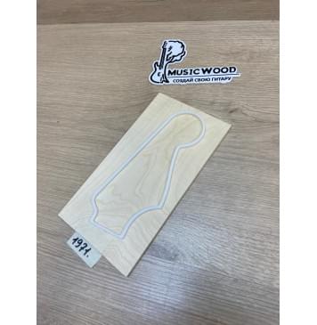 Клён Белый заготовка накладки на головку грифа Тангент ААА 5х120х220 мм-2