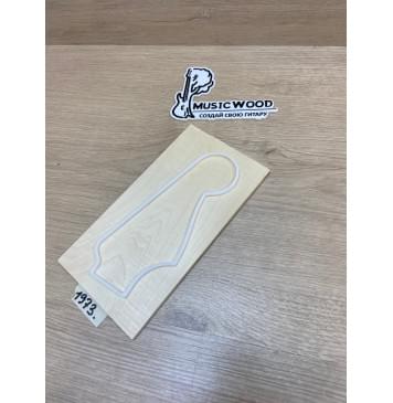 Клён Белый заготовка накладки на головку грифа Тангент ААА 4.5х120х220 мм-2