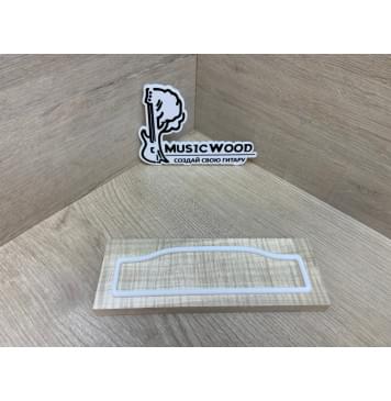 Клён Американский Волнистый заготовка для бриджа акустической гитары Радиал АА Волна ААА 12х60х180 мм-0