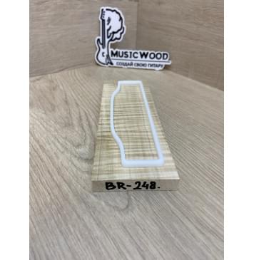 Клён Американский Волнистый заготовка для бриджа акустической гитары Радиал АА Волна ААА 12х60х180 мм-1