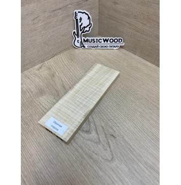 Клён Американский Волнистый заготовка для бриджа акустической гитары Радиал АА Волна ААА 12х60х180 мм-2