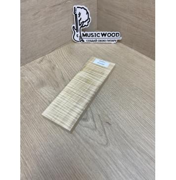 Клён Американский Волнистый заготовка для бриджа акустической гитары Радиал АА Волна ААА 12х60х180 мм-4
