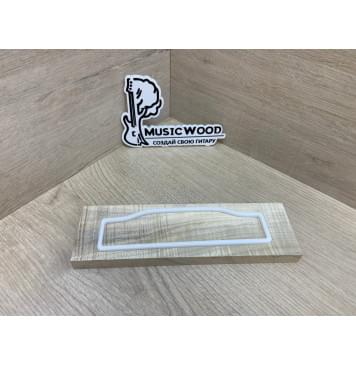 Клён Американский Волнистый заготовка для бриджа акустической гитары Радиал А Волна АА 14х58х200 мм-2