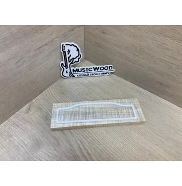 Клён Американский Волнистый заготовка для бриджа акустической гитары Радиал АА Волна ААА 12.5х54х180 мм-0