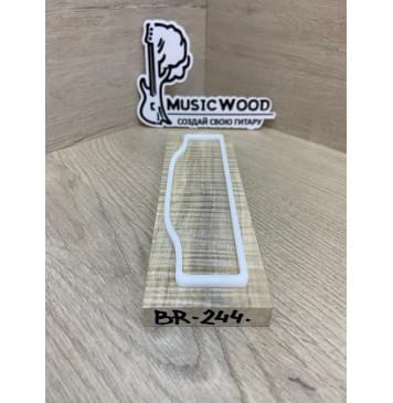 Клён Американский Волнистый заготовка для бриджа акустической гитары Радиал АА Волна ААА 12.5х54х180 мм-1